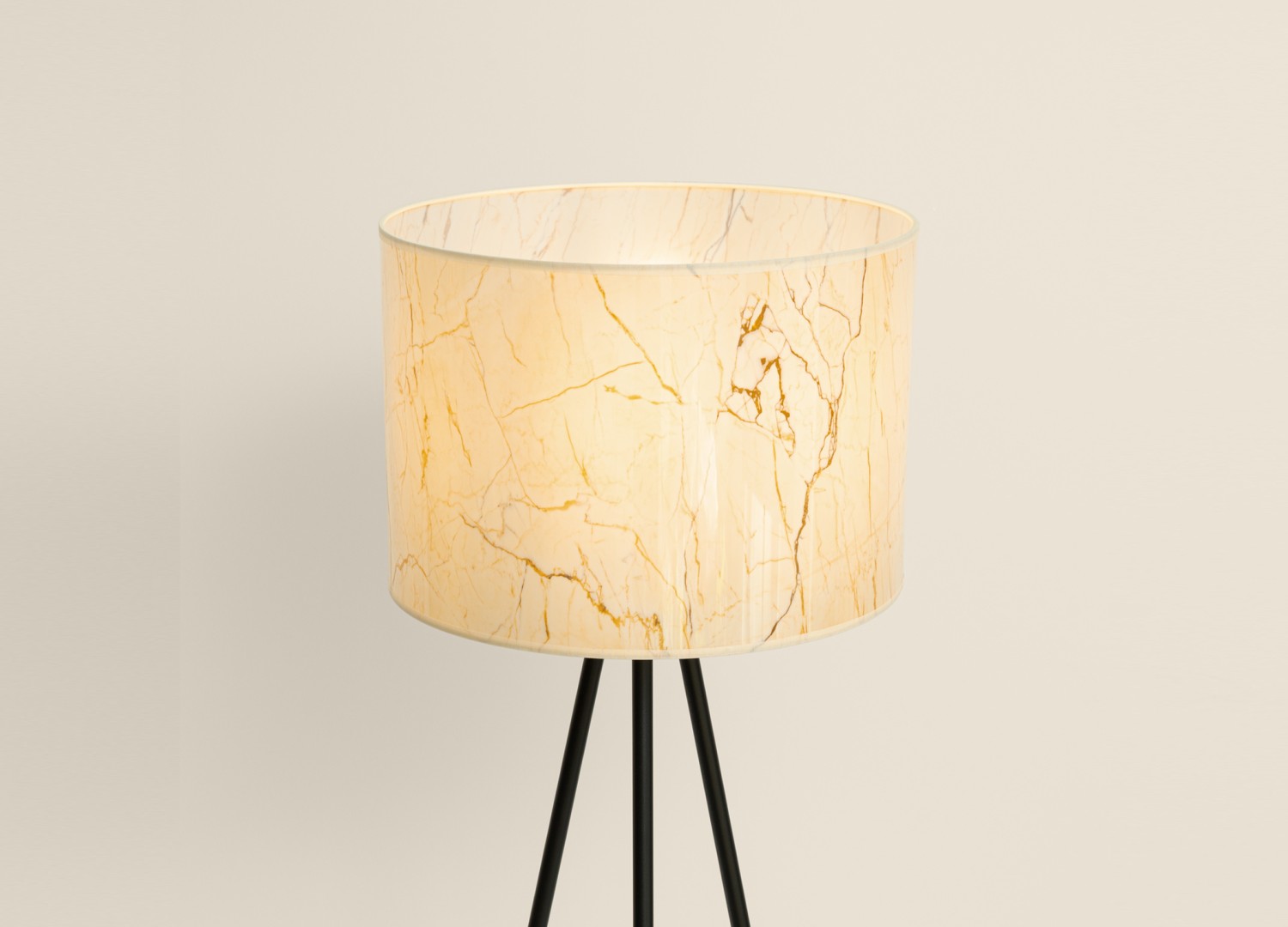 Lampadaire NEVIA effet marbre beige 135 cm E27 – vue 6