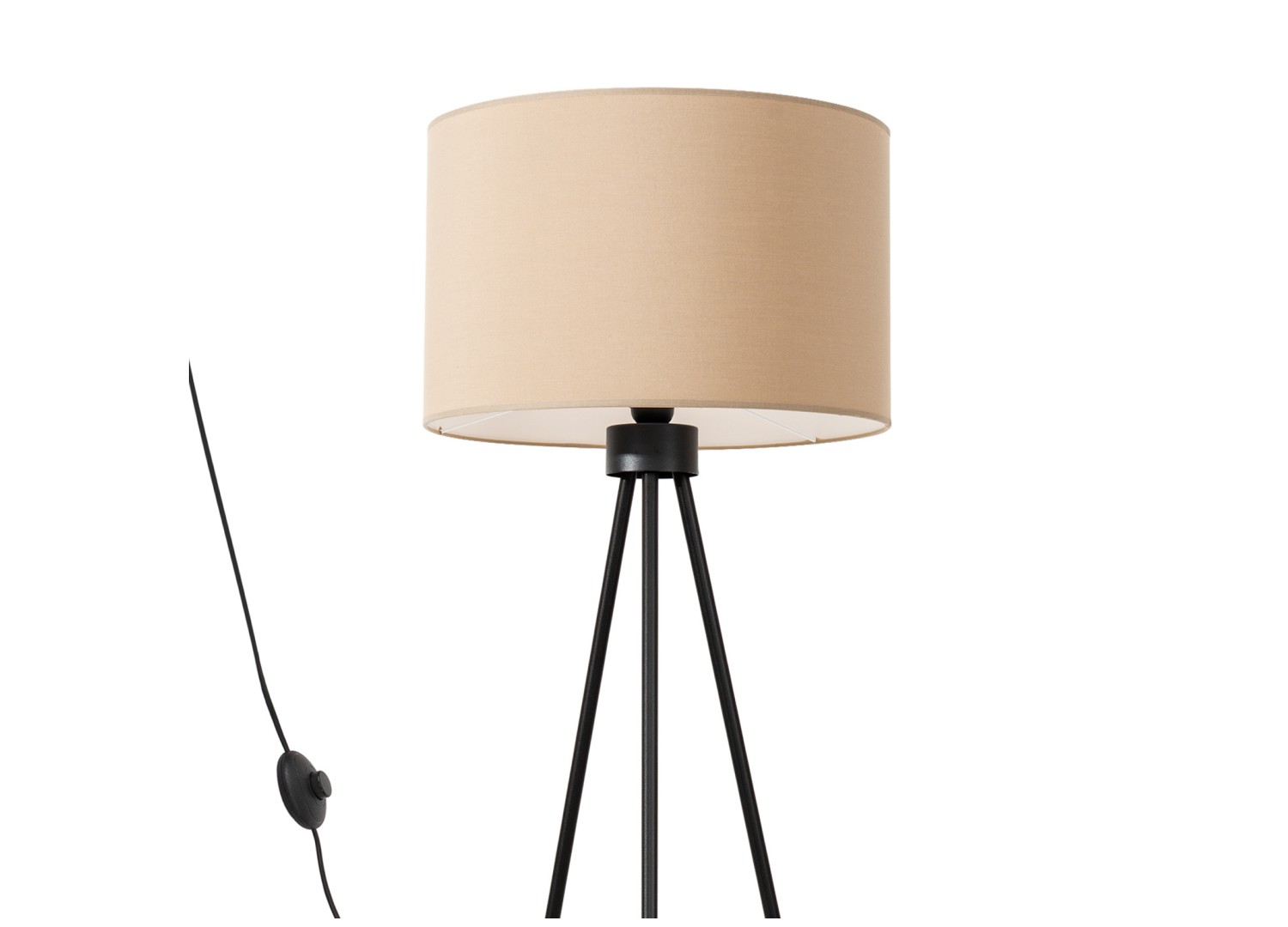 Lampadaire NEVIA taupe 135 cm E27
