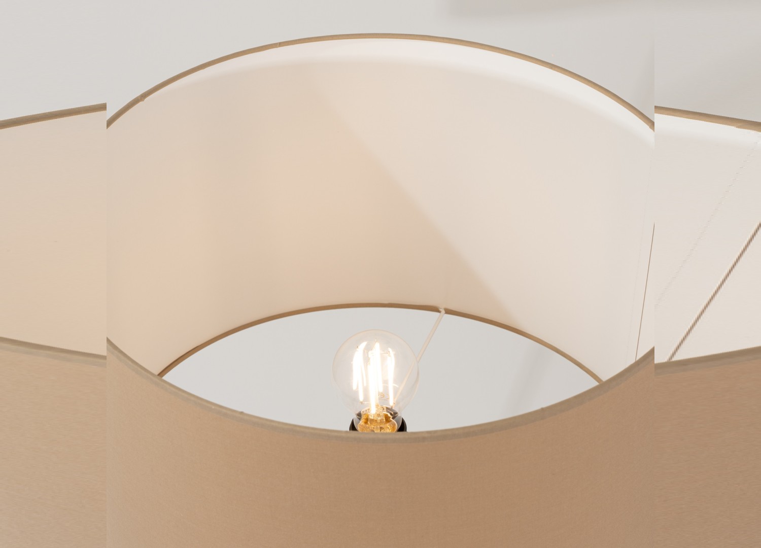 Lampadaire NEVIA taupe 135 cm E27 – vue 5