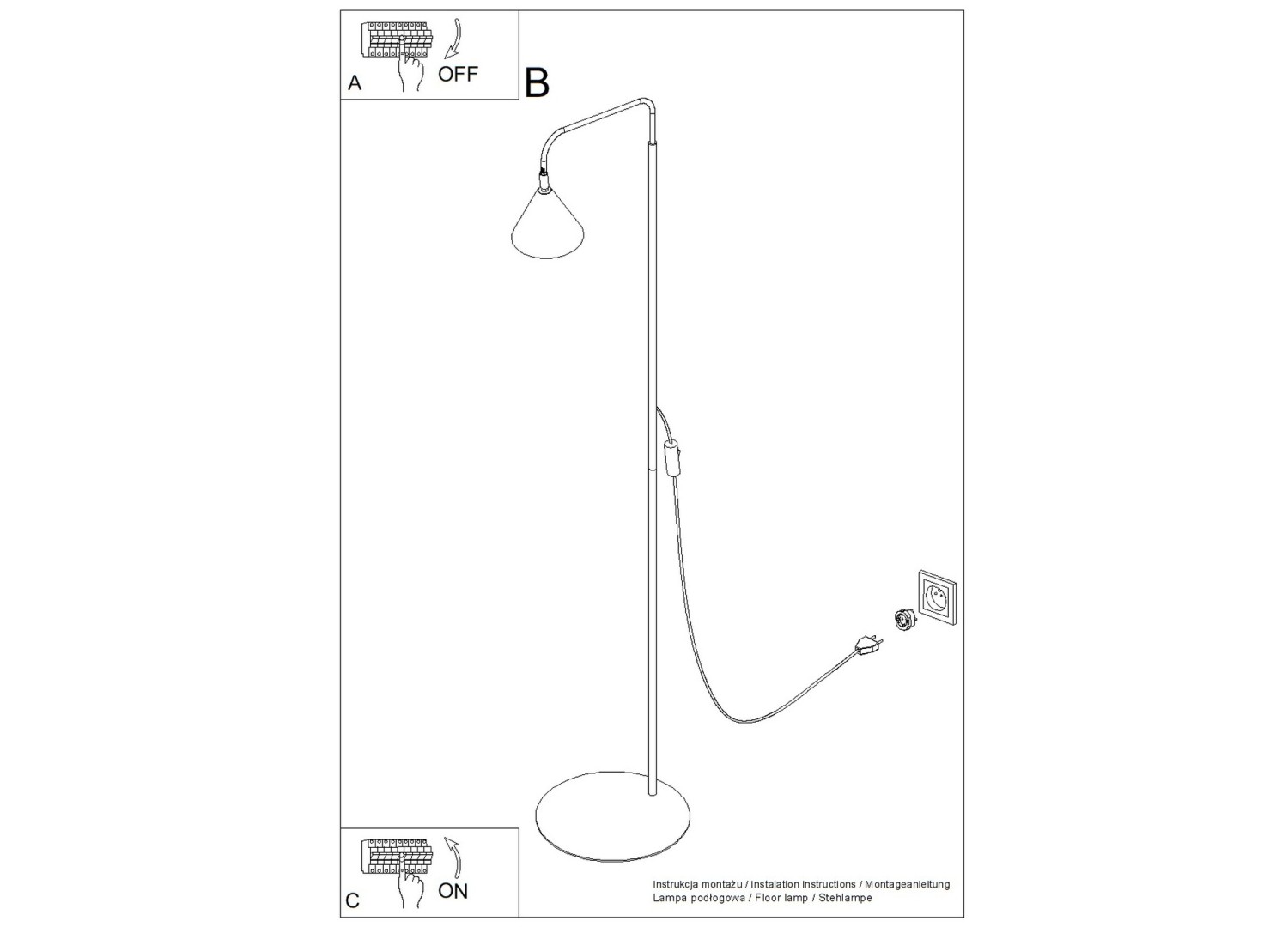 Lampadaire NOX beige – vue complémentaire 10