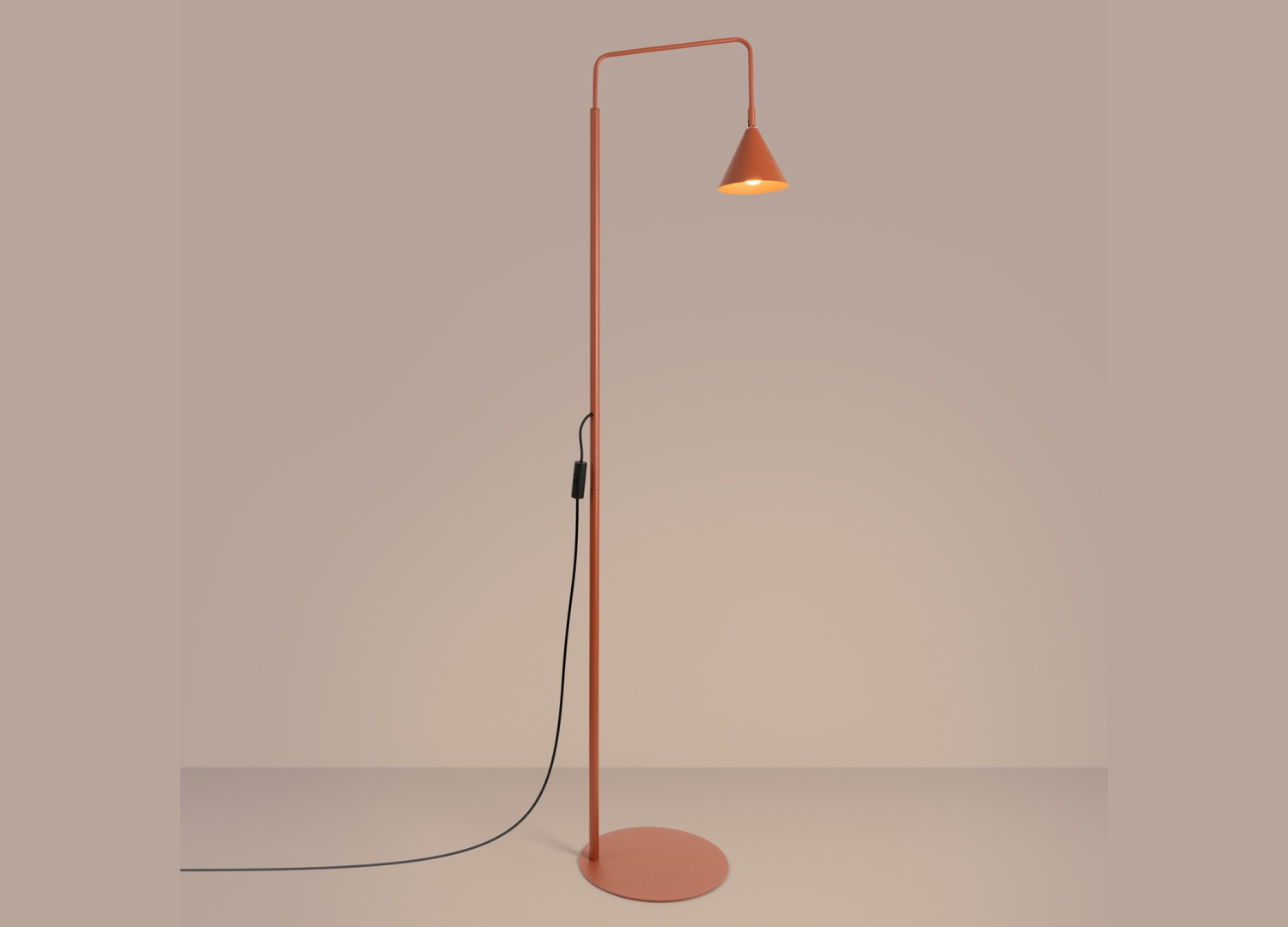 Lampadaire NOX ocre rouge – vue complémentaire 3