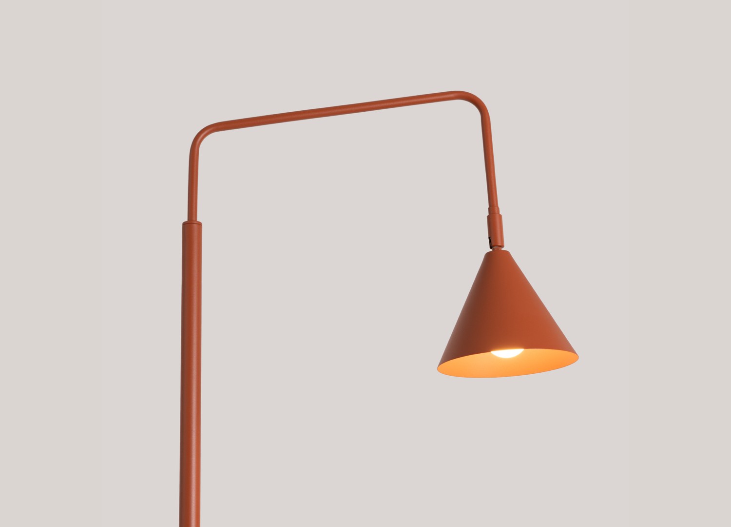 Lampadaire NOX ocre rouge – vue complémentaire 4