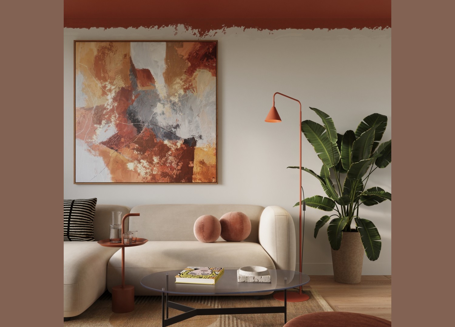 Lampadaire NOX ocre rouge – vue complémentaire 11