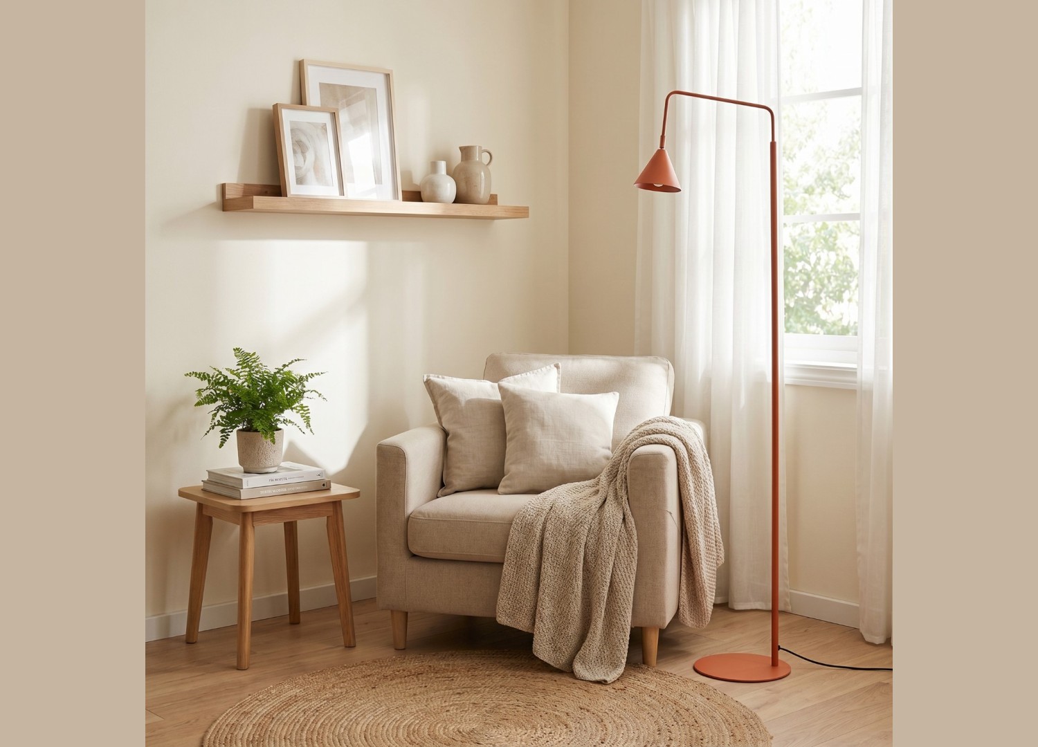 Lampadaire NOX ocre rouge – vue complémentaire 14