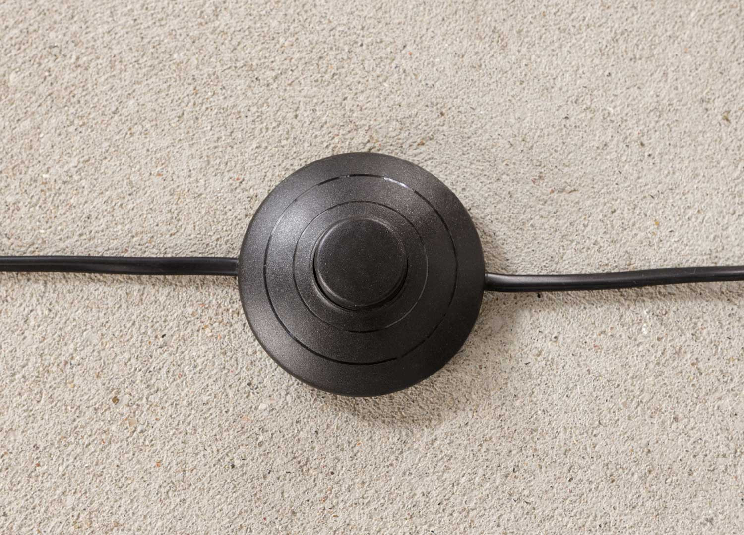 Lampadaire sur pied 150 cm teck et abat jour en tissu gris