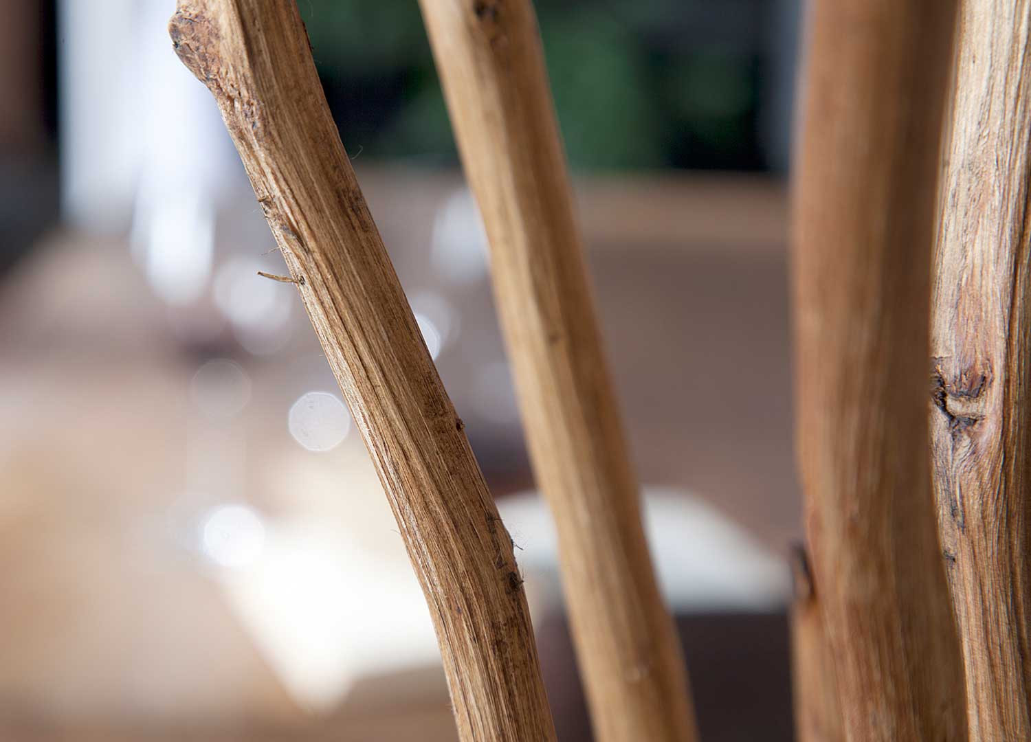 Lampadaire sur pied 175 cm en bois flotté