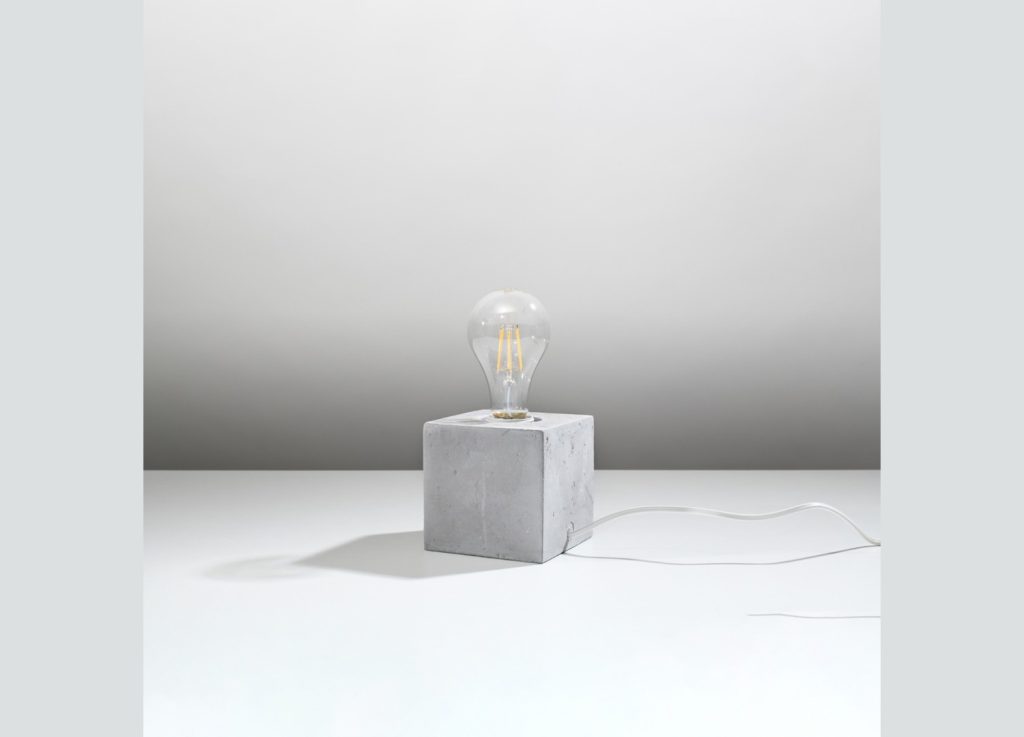 Lampe à poser ARIZ en béton gris – vue complémentaire 2