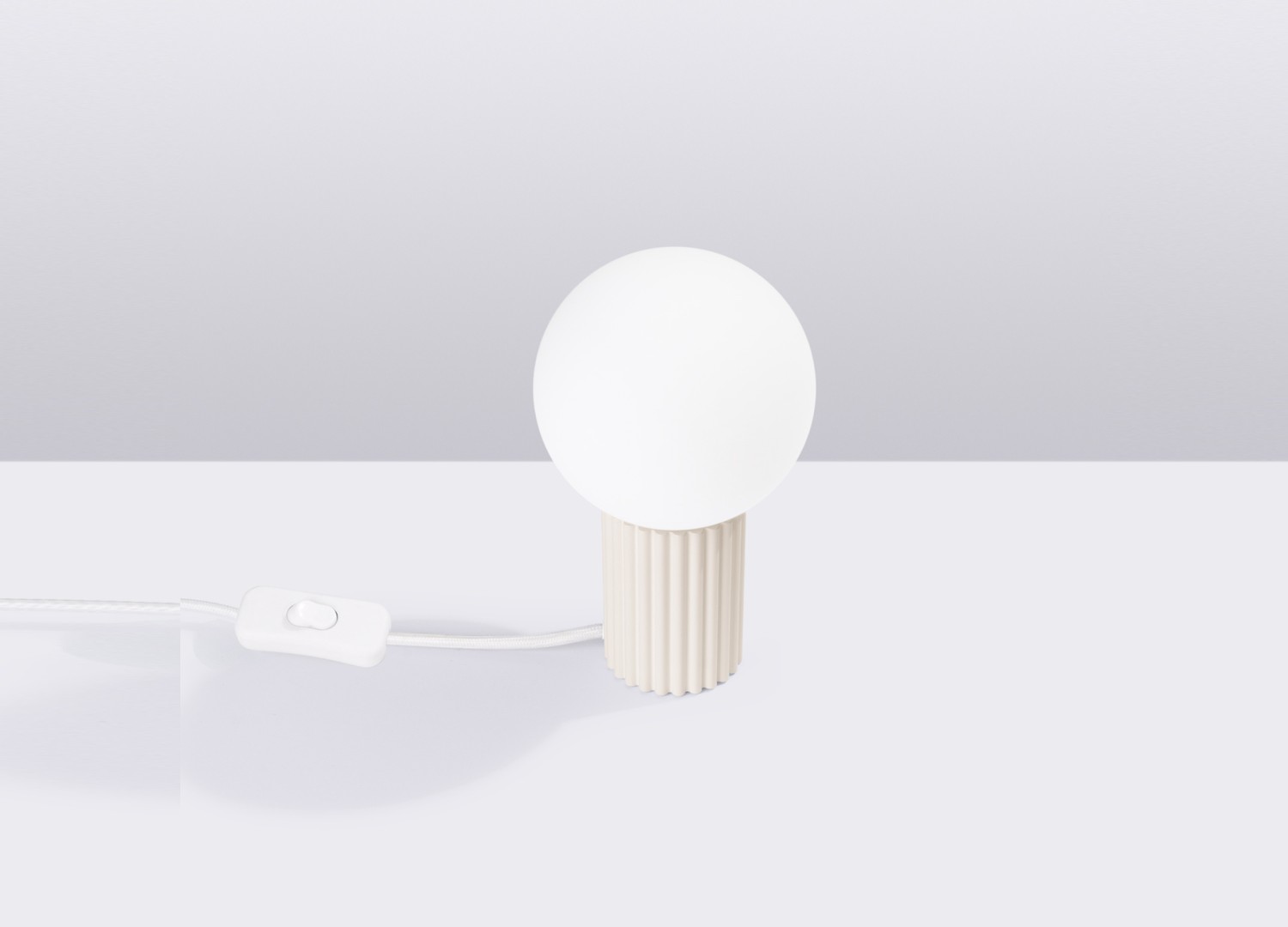 Lampe à poser HALO beige – vue complémentaire 2