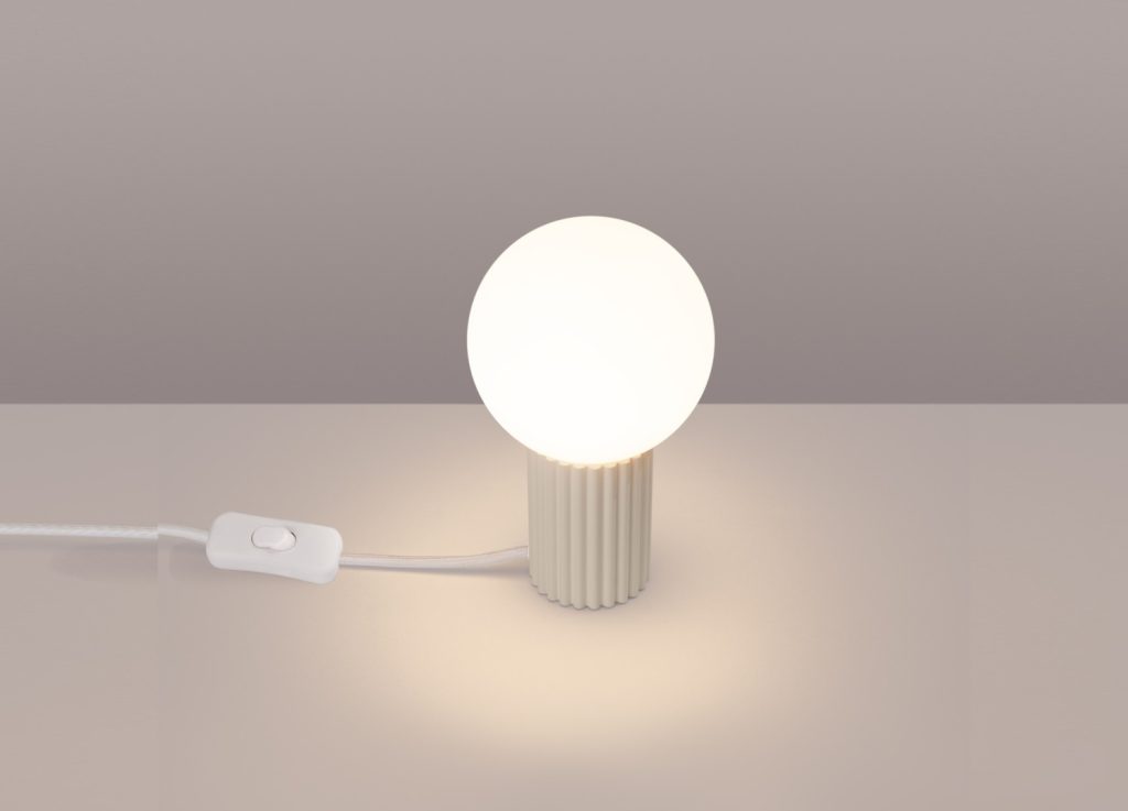 Lampe à poser HALO beige – vue complémentaire 3