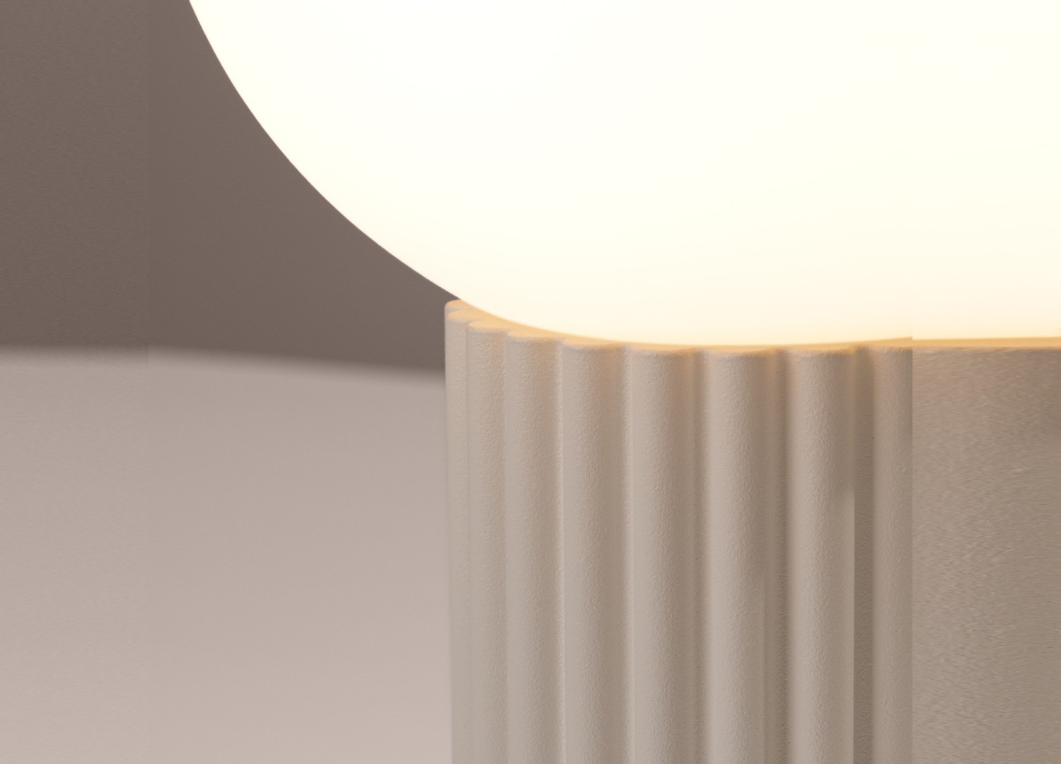 Lampe à poser HALO beige – vue complémentaire 6