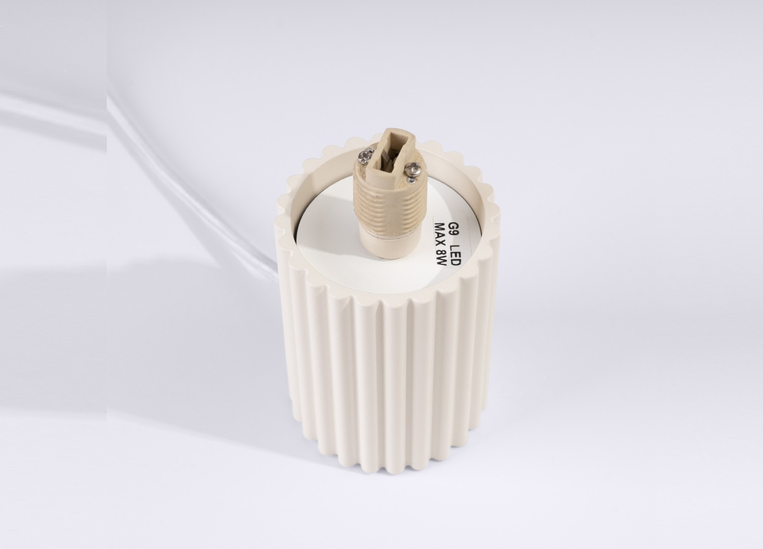 Lampe à poser HALO beige – vue complémentaire 7