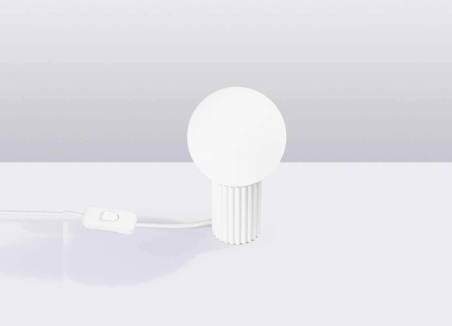 Lampe à poser HALO blanc – vue complémentaire 2