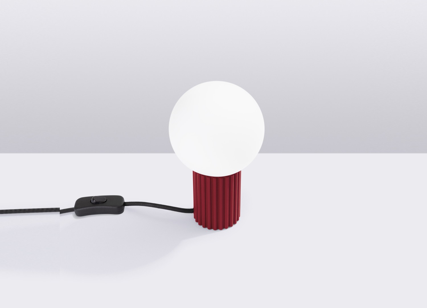 Lampe à poser HALO bordeaux – vue complémentaire 2