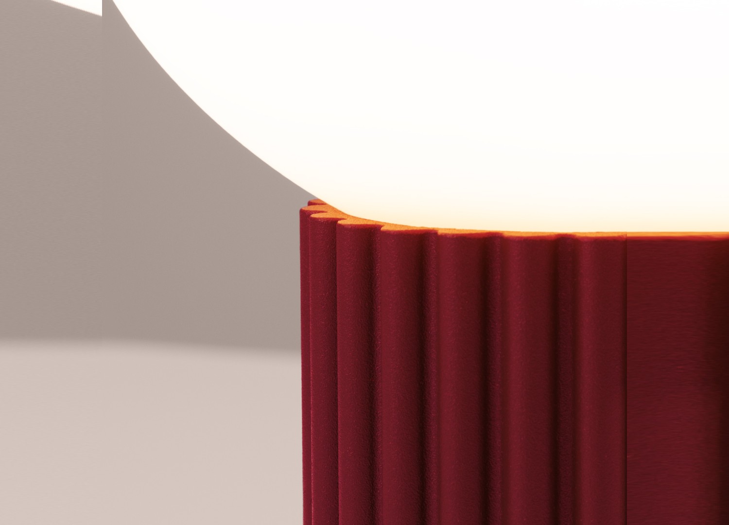 Lampe à poser HALO bordeaux – vue complémentaire 6