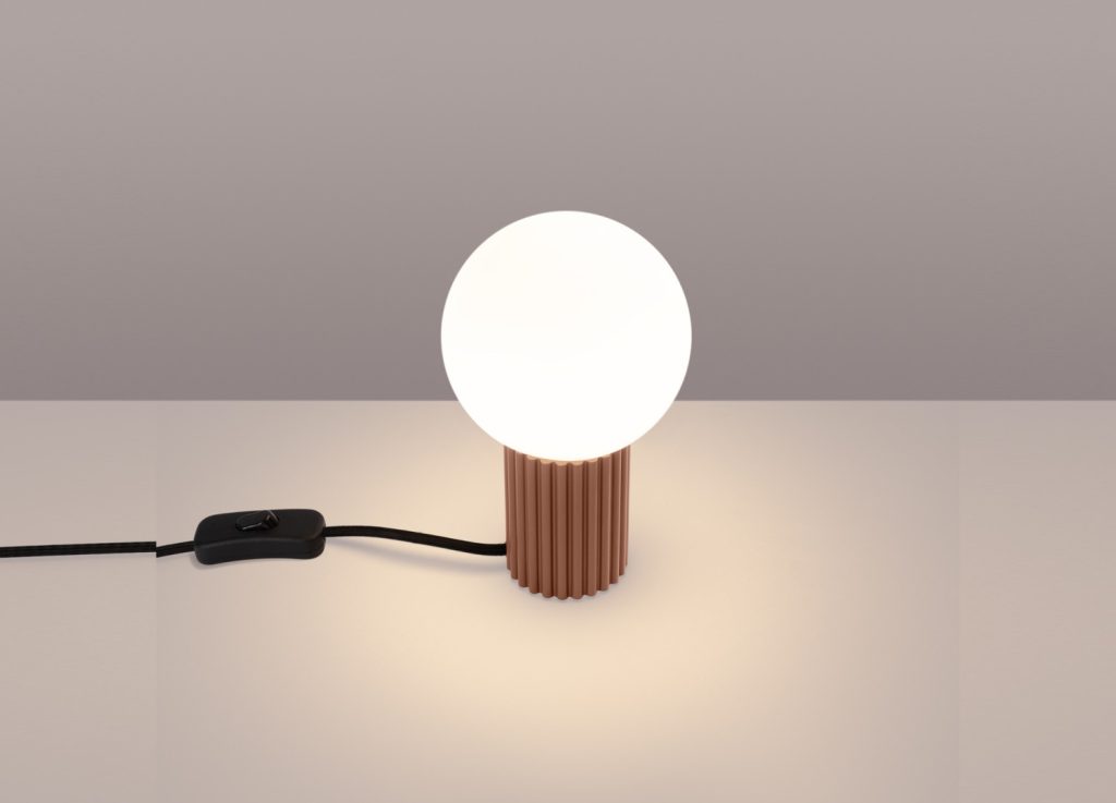 Lampe à poser HALO moka – vue complémentaire 3