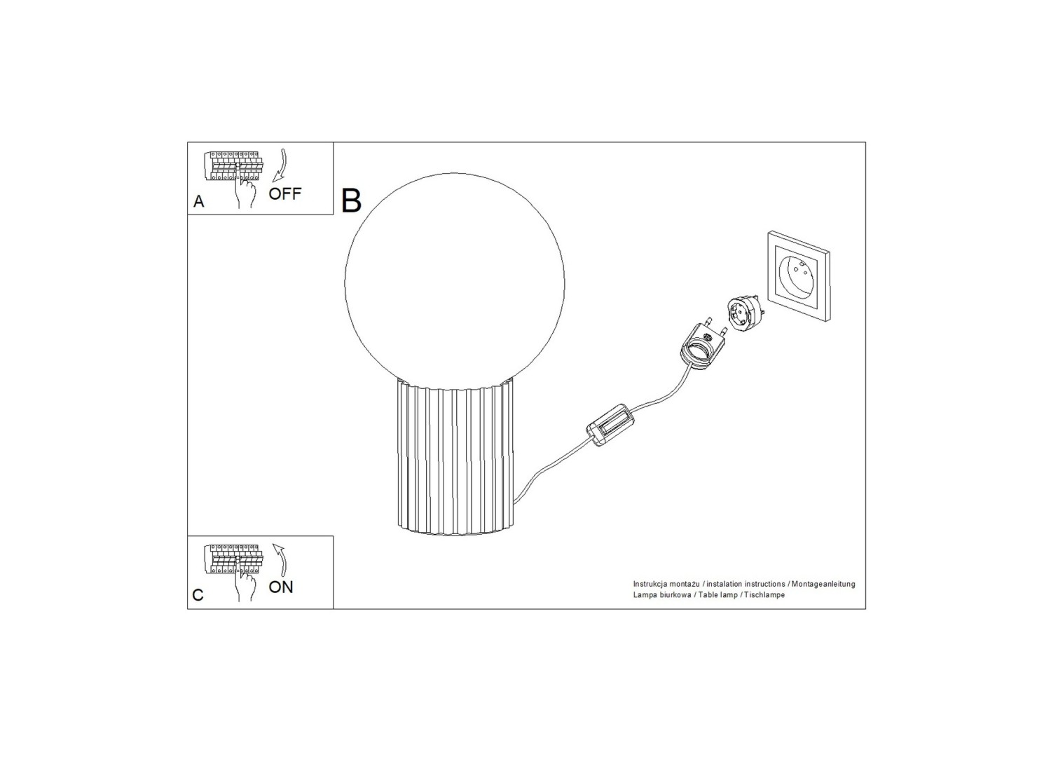 Lampe à poser HALO moka – vue complémentaire 9