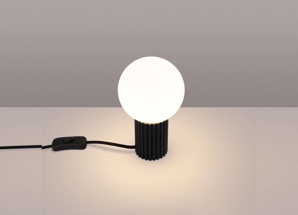 Lampe à poser HALO noir – vue complémentaire 3