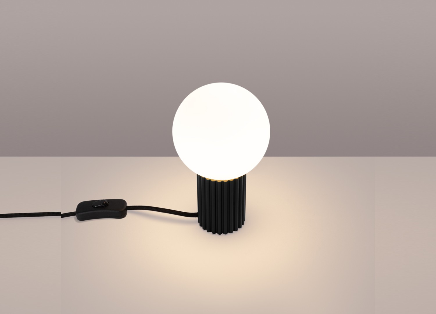Lampe à poser HALO noir – vue complémentaire 3