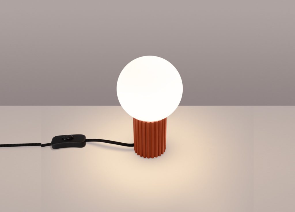 Lampe à poser HALO ocre rouge – vue complémentaire 3
