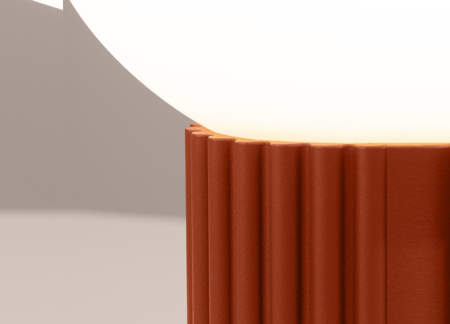 Lampe à poser HALO ocre rouge – vue complémentaire 6