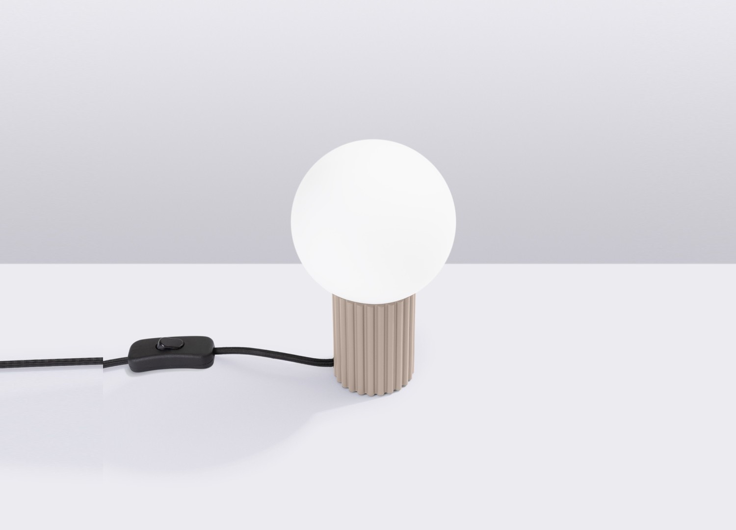 Lampe à poser HALO taupe – vue complémentaire 2