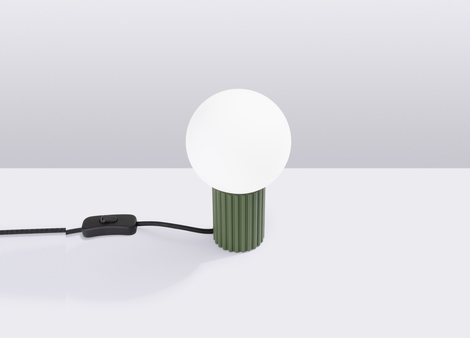 Lampe à poser HALO vert olive – vue complémentaire 2