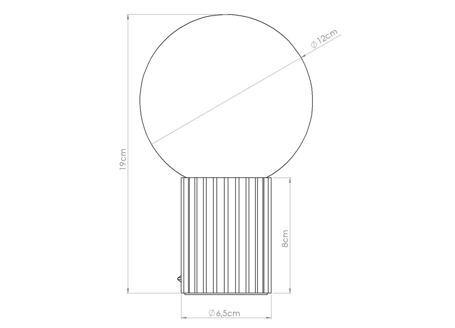 Lampe à poser HALO vert olive – vue complémentaire 8