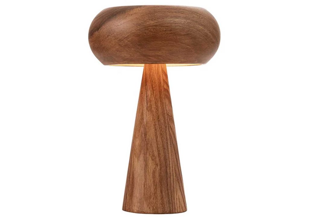 Lampe de table en acacia massif Soluna