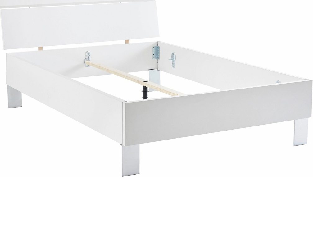 Lit adulte blanc 140x200 cm