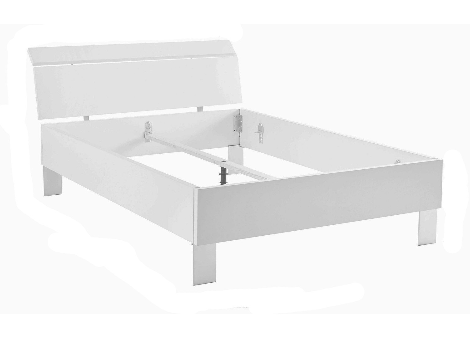 Lit adulte bois chêne poutre 140x200 cm