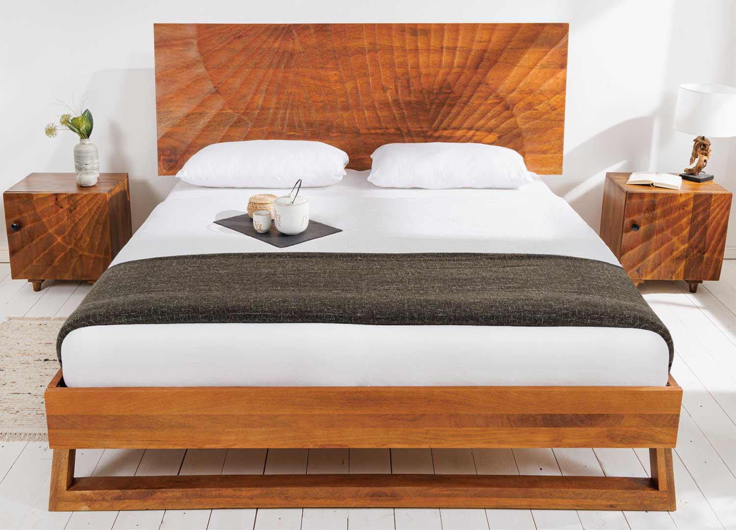 Lit bois massif 180x200 cm