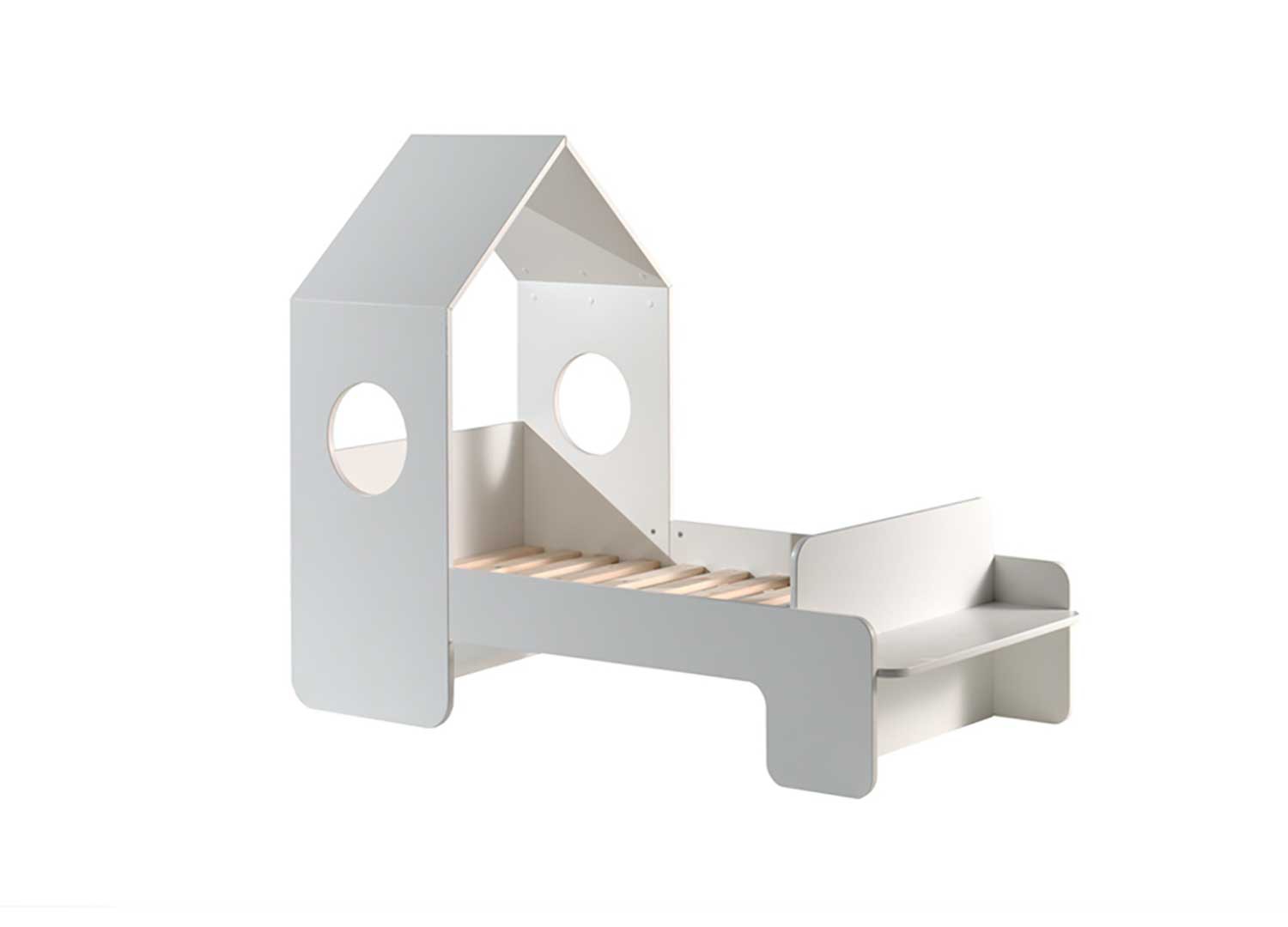 Lit cabane blanc 2 couchages