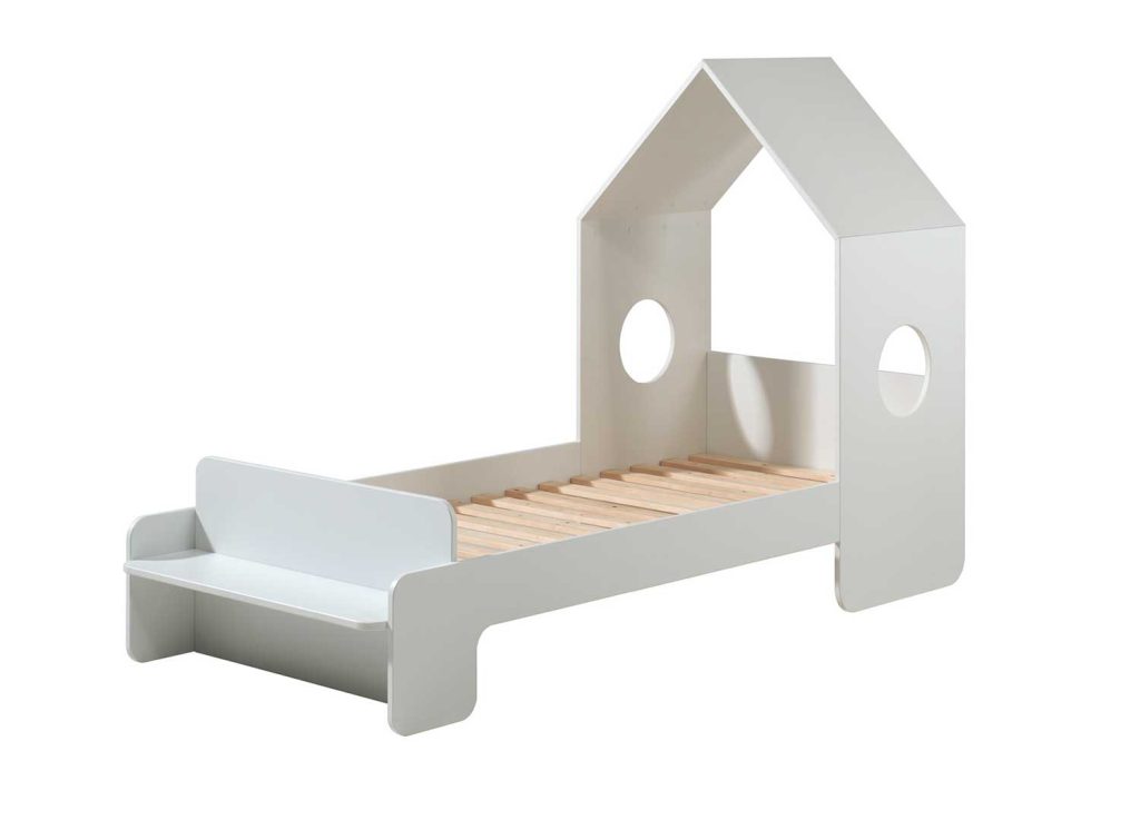 Lit cabane blanc 2 couchages