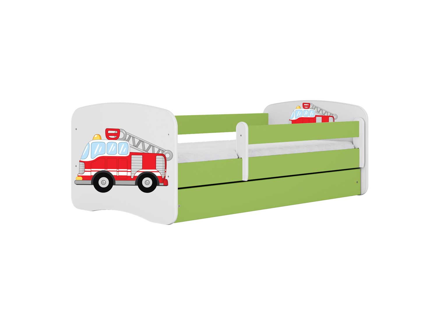 Lit camion pompier garçon 70x140, 80x160, 80x180 cm