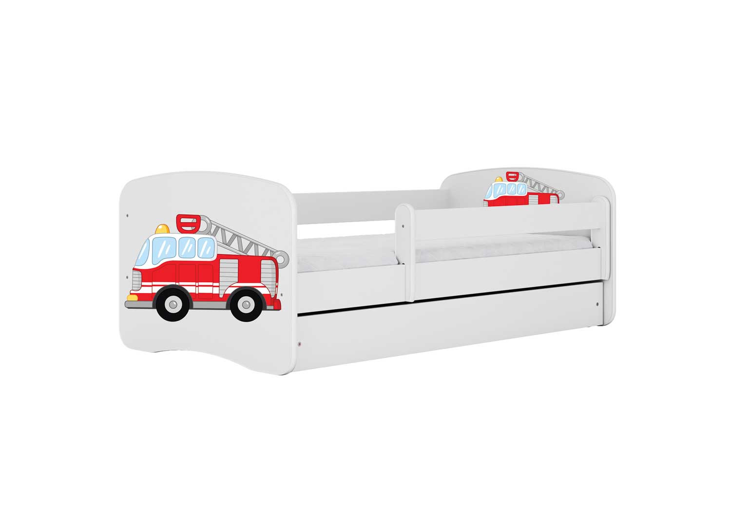 Lit camion pompier garçon 70x140, 80x160, 80x180 cm