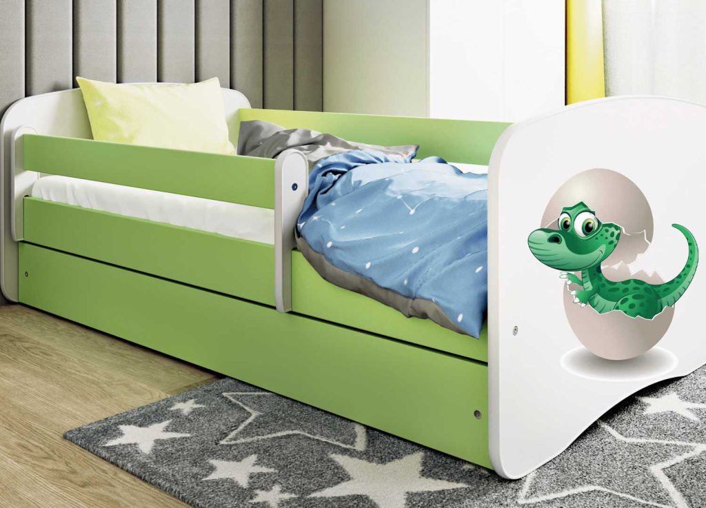 Lit enfant avec tiroir de lit + matelas + sommier 3 couchages