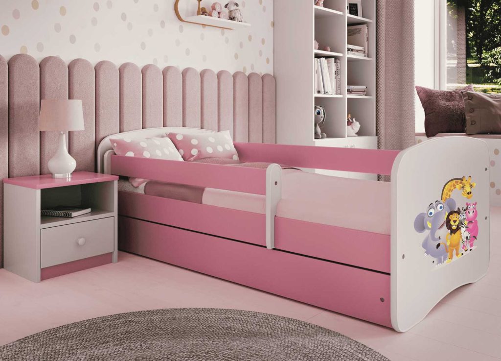 Lit enfant bas 1 place avec tiroir de lit + sommier + matelas