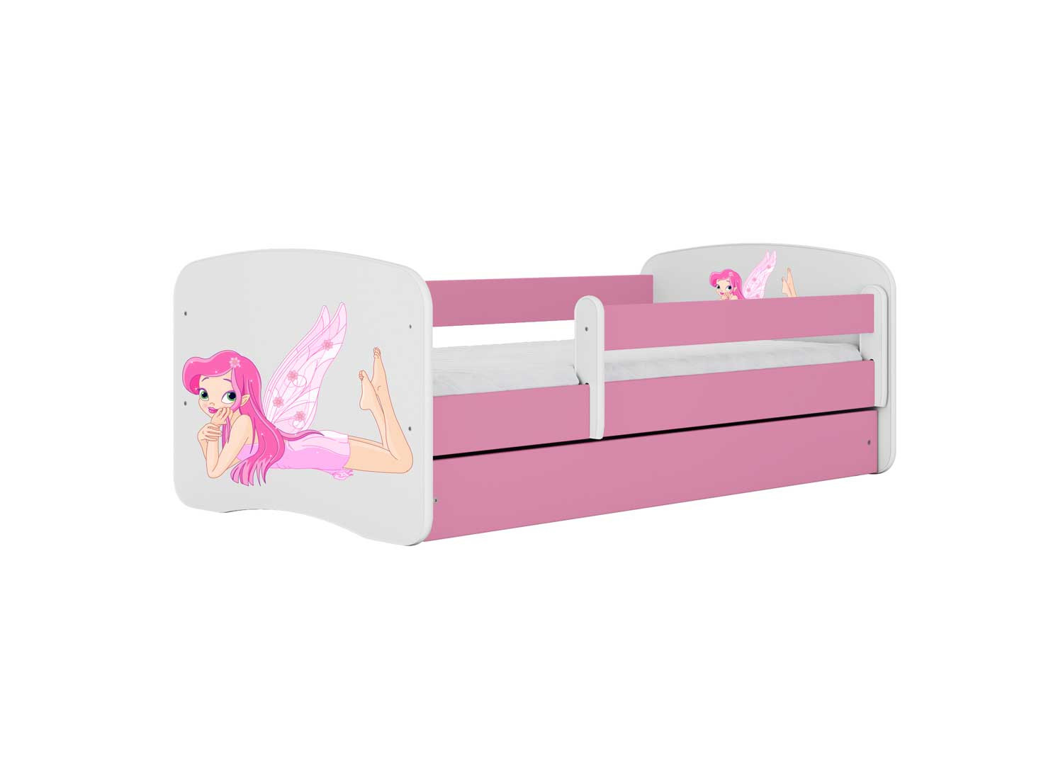 Lit enfant décor fée 70x140, 80x160, 80x180 cm