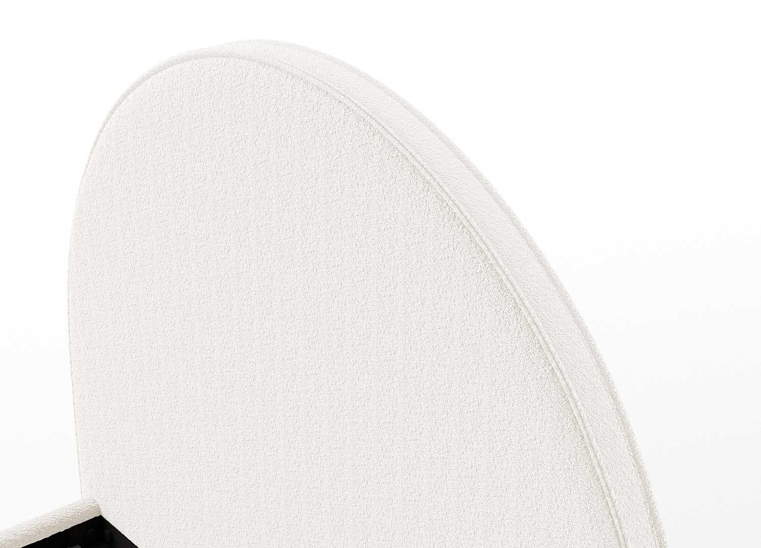 Lit enfant tissu bouclé blanc 90x200 cm Moon