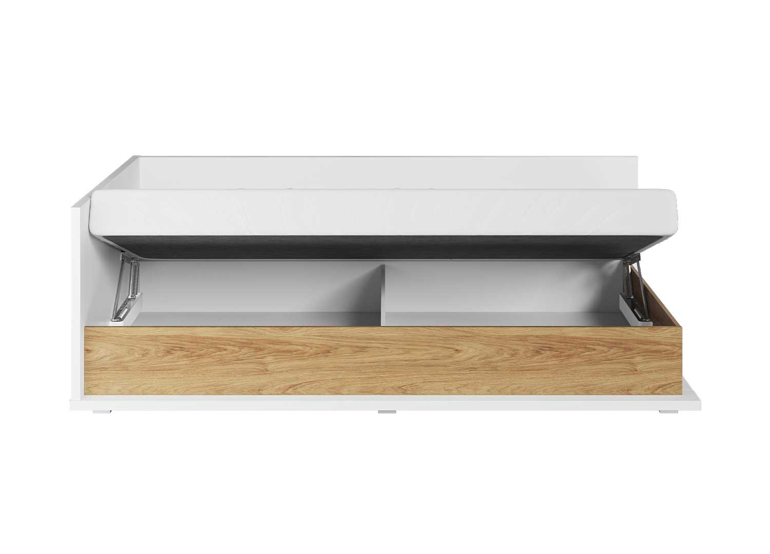 Lit enfant 90x200 cm avec rangement côté gauche