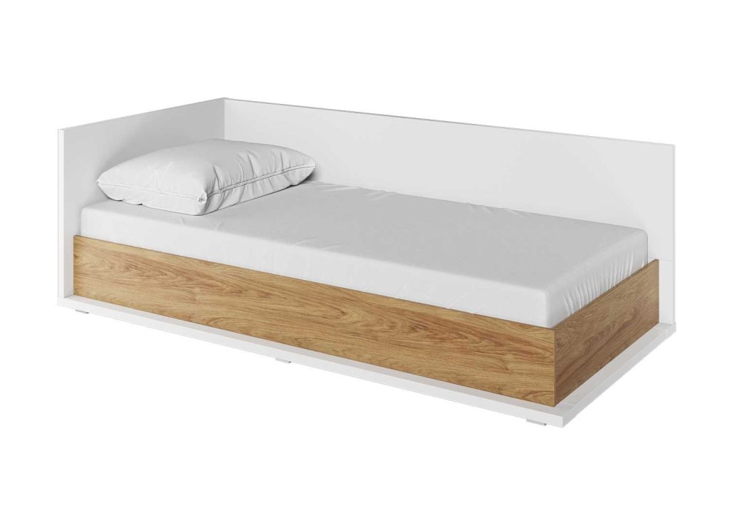 Lit enfant 90x200 cm avec rangement côté gauche