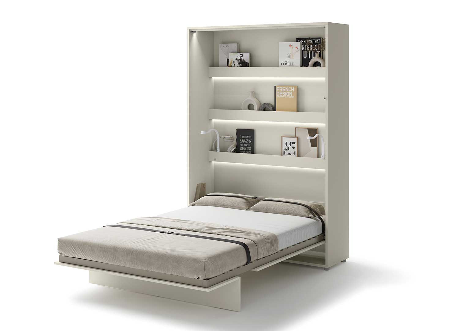 Lit escamotable vertical cachemire 140x200 cm Bed Concept