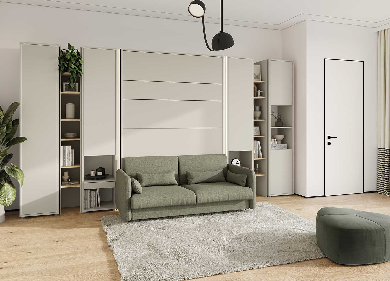 Lit escamotable vertical cachemire 140x200 cm Bed Concept