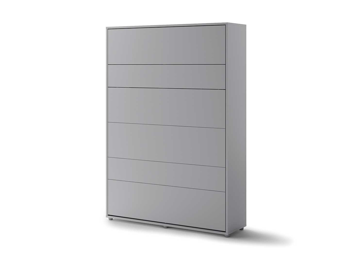 Lit gris escamotable vertical 140x200 cm Bed Concept