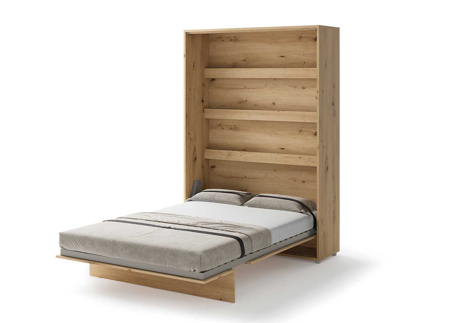 Lit mural double chêne artisan 140x200 cm Bed Concept
