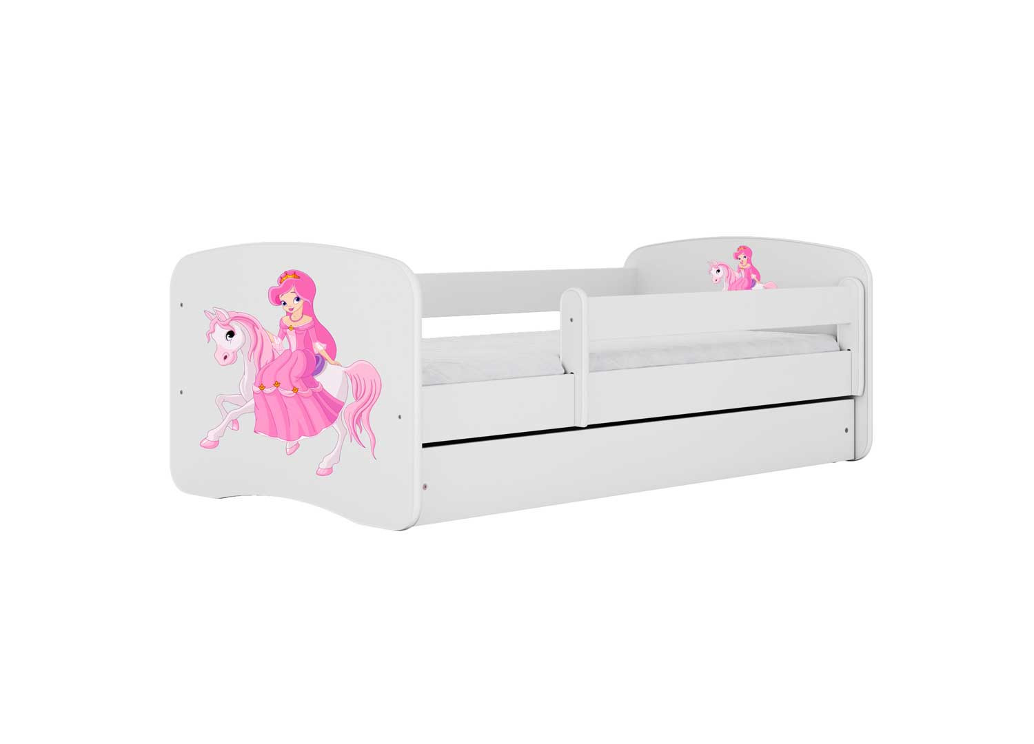 Lit pour fille princesse 70x140, 80x160, 80x180 cm