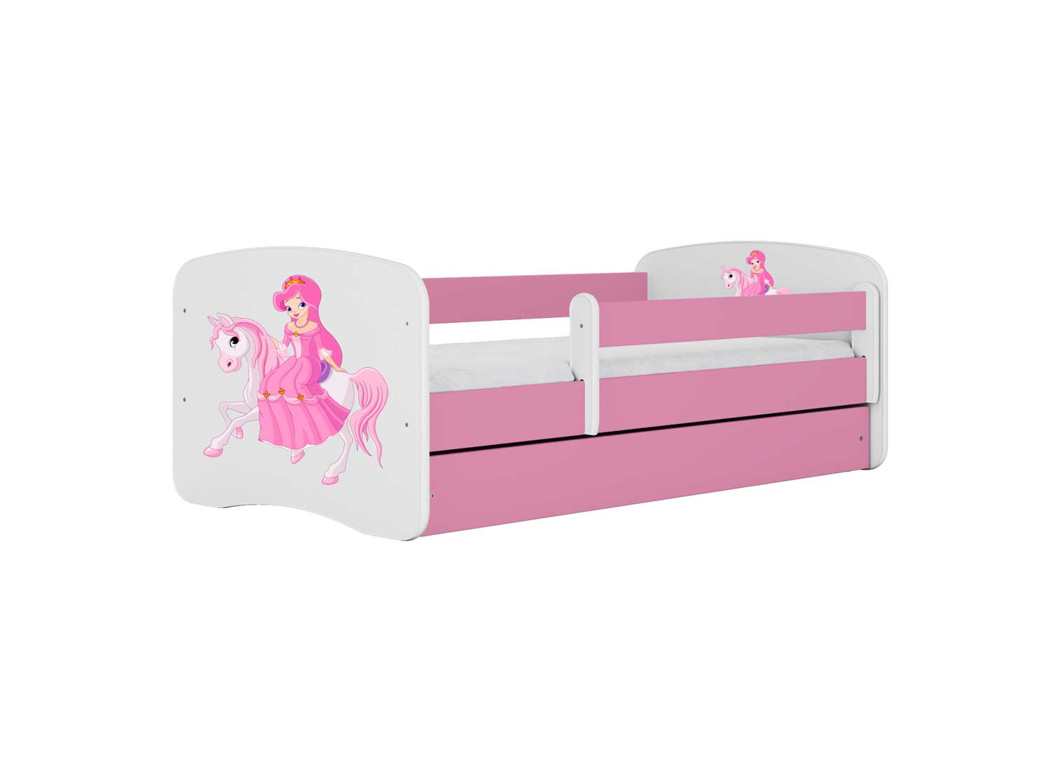 Lit pour fille princesse 70x140, 80x160, 80x180 cm