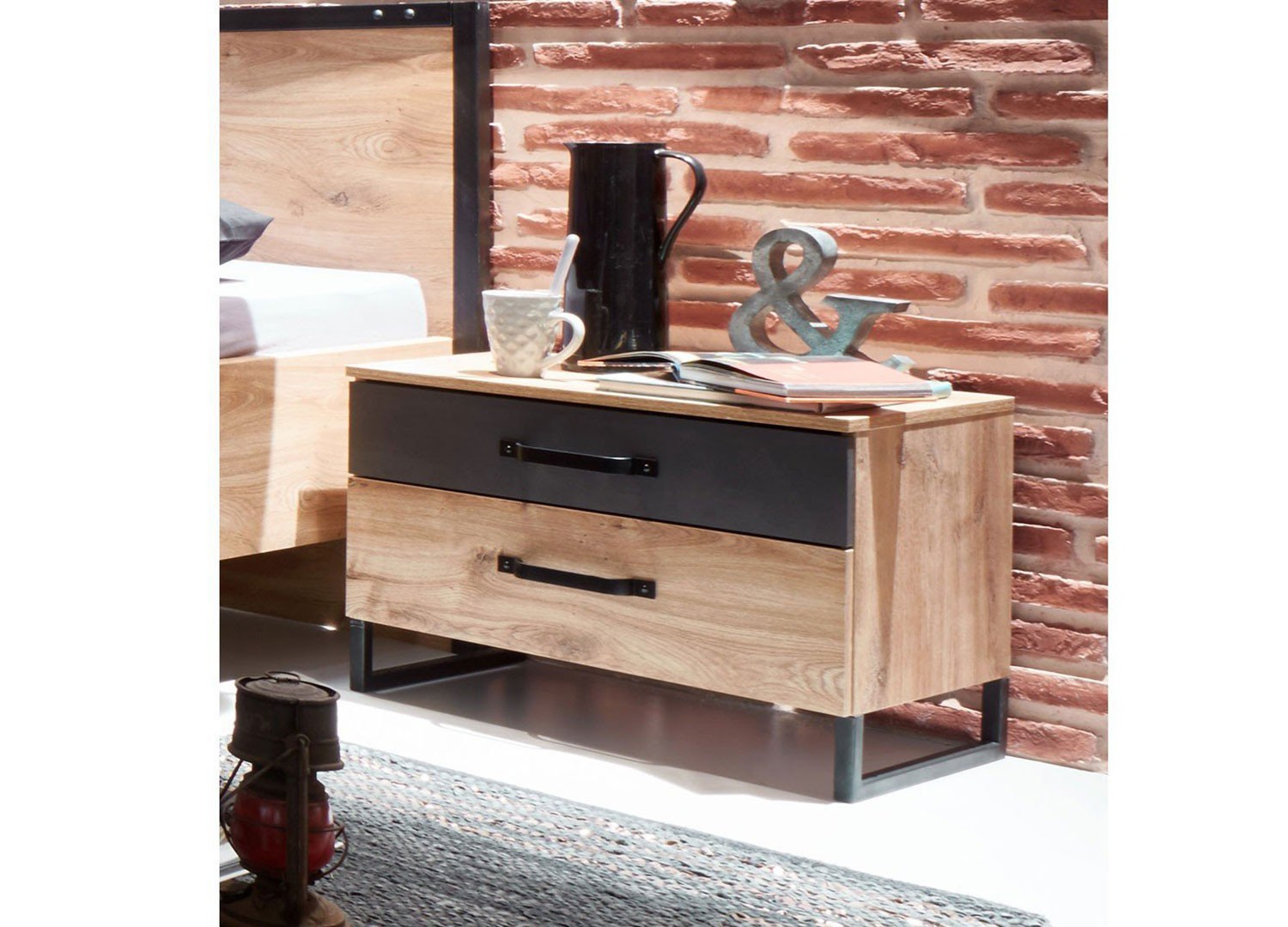 Lit style industriel vintage 160x200 cm