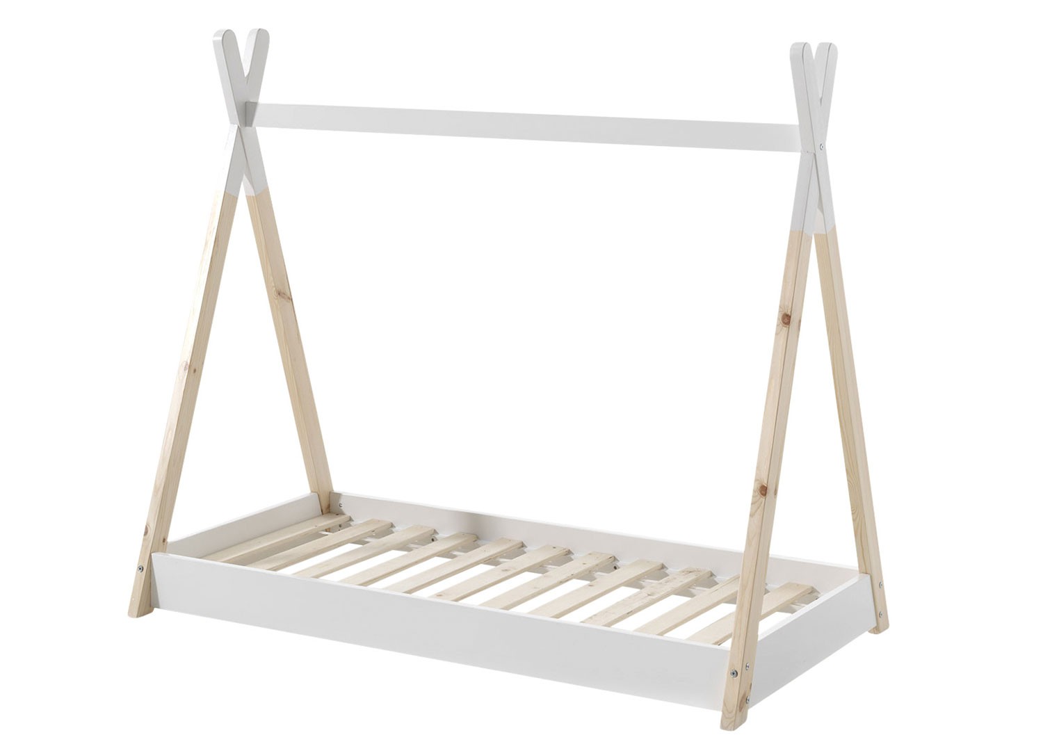 Lit tipi 70x140 cm blanc