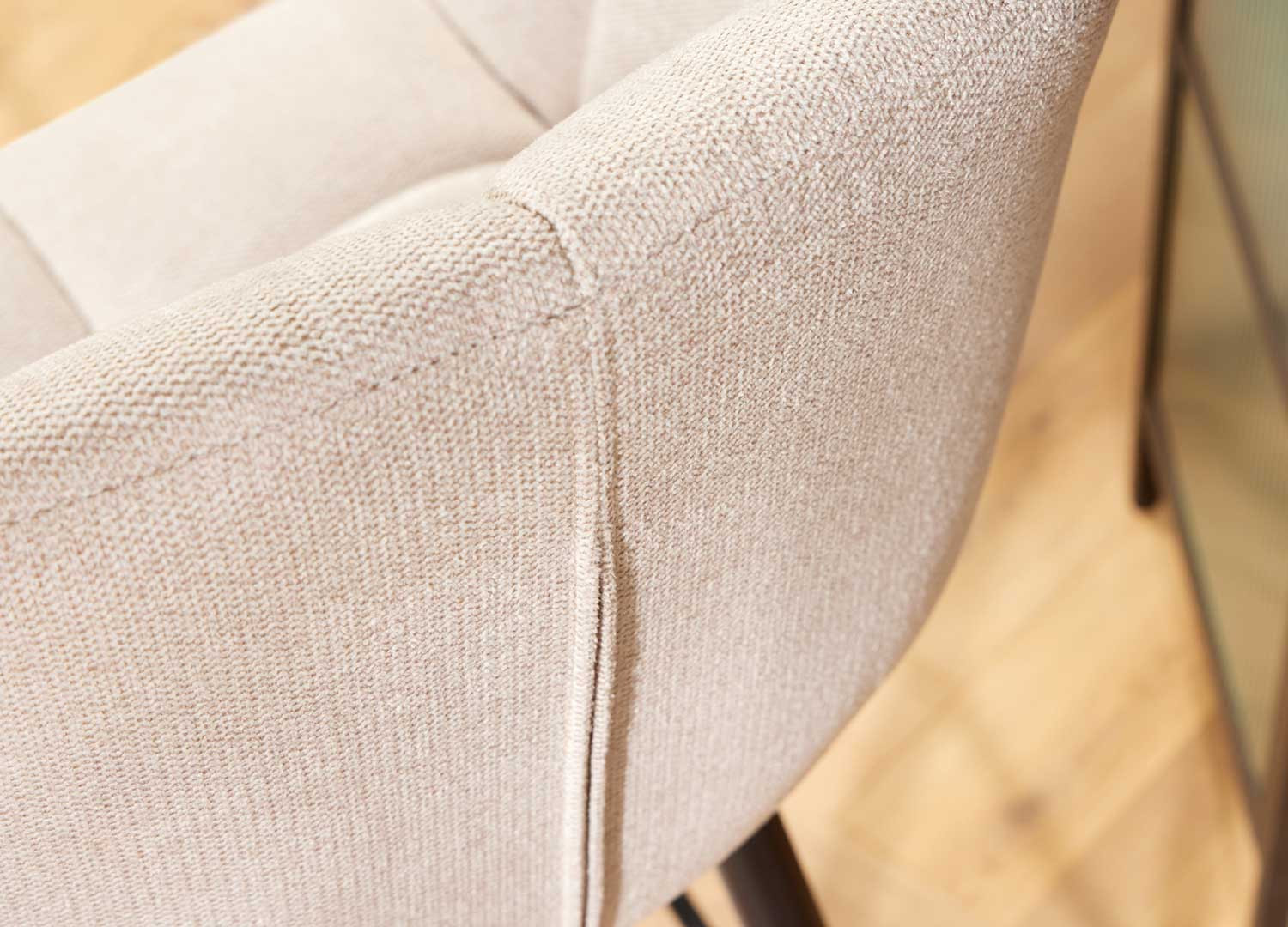 Lot de 2 chaises de bar pivotantes beige